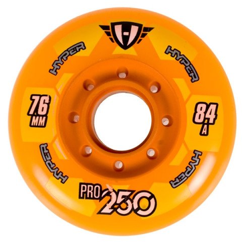 Special Deals - Hyper Pro 250 76mm/84a - Orange Inline Skate Wheels - Photo 1