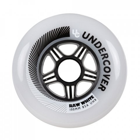Special Deals - Undercover Raw 100mm/85a - White (1 pcs.) Inline Skate Wheels - Photo 1