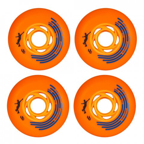 Wheels - Undercover King of Slides 80mm/90a Orange (4) Inline Skate Wheels - Photo 1