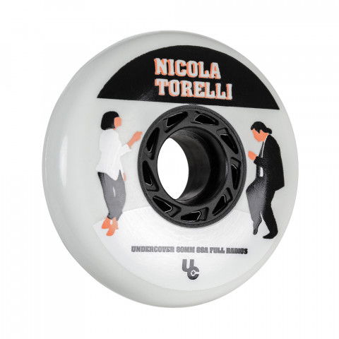 Undercover Movie Nicola Torelli 80mm/86a - White (4) Inline Skate Wheels