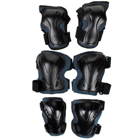 Pads - Rollerblade Pro Tri-Pack- Anthricite Black Protection Gear - Photo 1