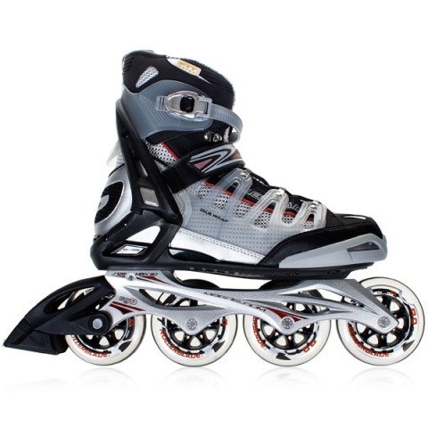 Skates - Rollerblade Crossfire 90 MX 10 - Grey / Dark Red Inline Skates - Photo 1