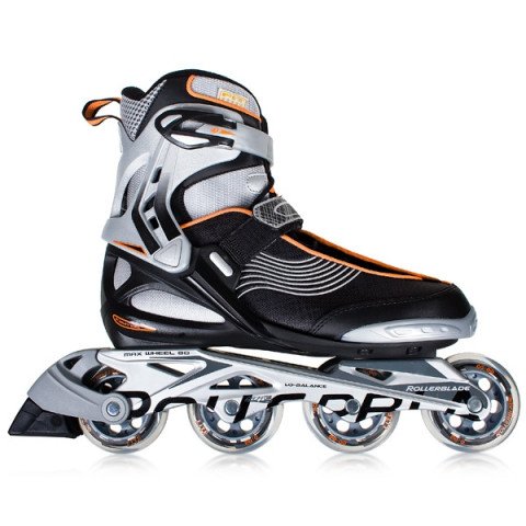 Skates - Rollerblade Spark 80 10 - Black/Orange Inline Skates - Photo 1