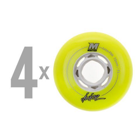 Special Deals - Matter Juice FSK F1/72mm - Yellow Inline Skate Wheels - Photo 1