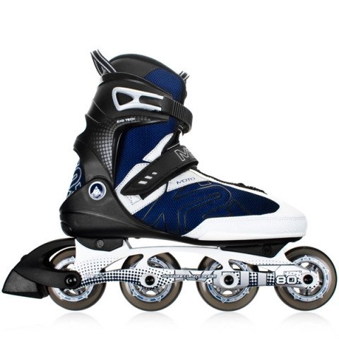 Skates - K2 Moto 80 Alu 10 - Grey / Blue / White Inline Skates - Photo 1