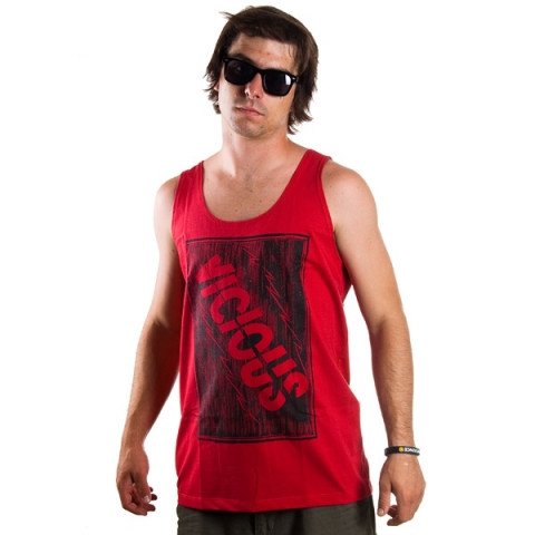 T-shirts - Vicious Typo Tank Top - Red T-shirt - Photo 1