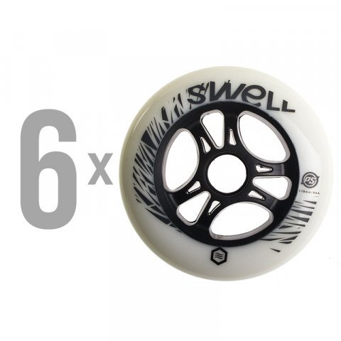 Special Deals - Powerslide Infinity Swell SHR 110mm/86a (6 szt.) Inline Skate Wheels - Photo 1