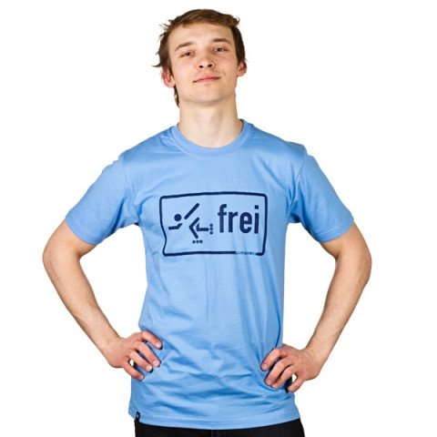 T-shirts - Powerslide Skater Frei T-shirt - Blue T-shirt - Photo 1