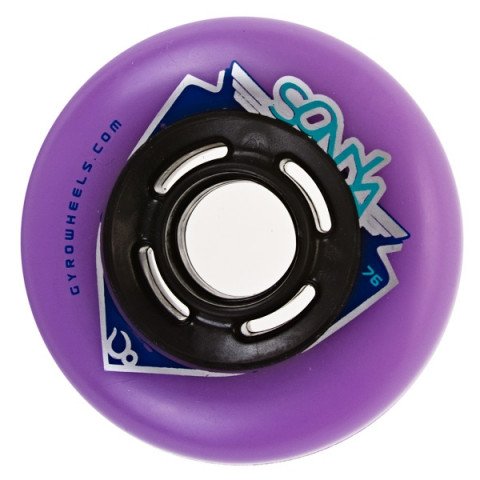 Special Deals - Gyro Sonia 76mm/86a - Purple Inline Skate Wheels - Photo 1