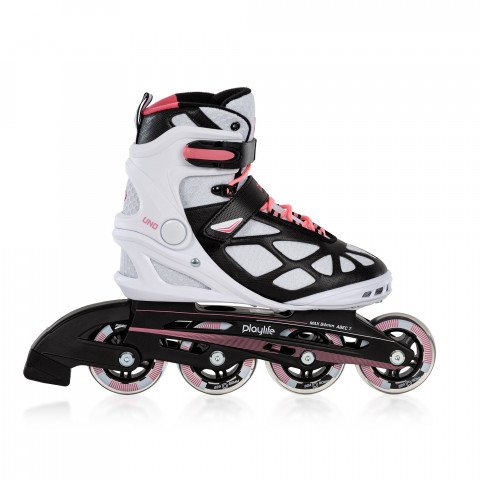 Uno Skates Inline White/Black/Pink - Playlife