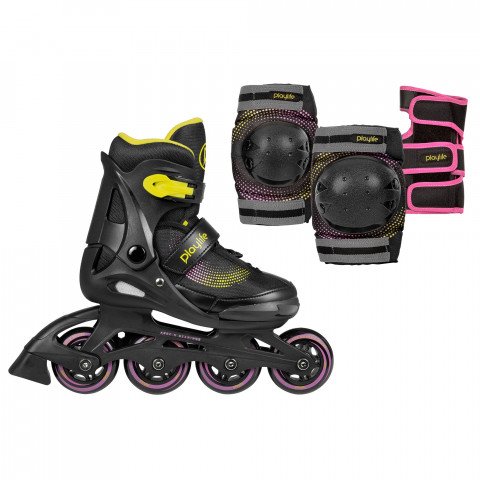 Skates - Playlife Joker Combo - Yellow Glow Inline Skates - Photo 1