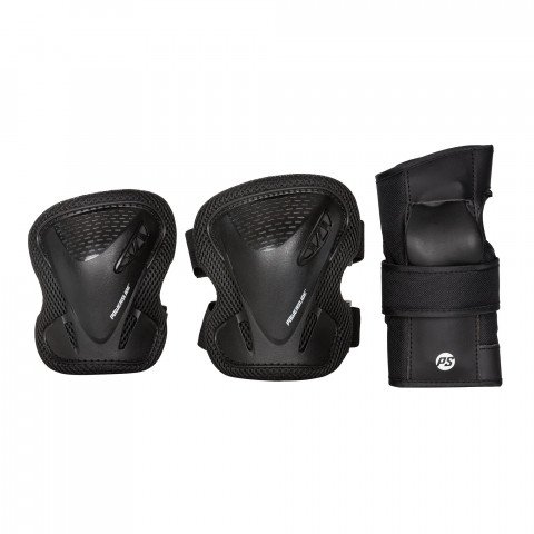 Pads - Powerslide Basic Adult Tri-Pack - Black Protection Gear - Photo 1