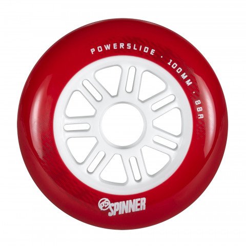 Special Deals - Powerslide - Spinner 100mm/88a Full Profile - Red (1 pcs.) Inline Skate Wheels - Photo 1