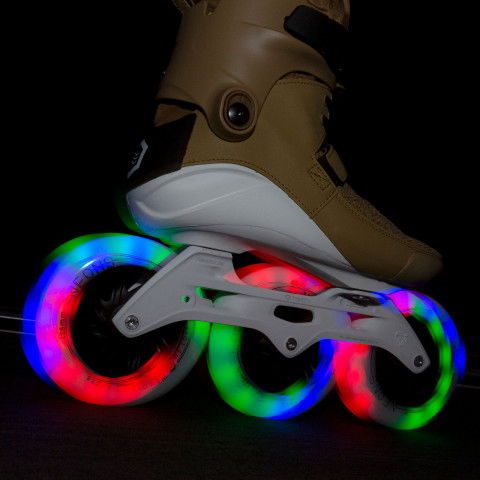 【待望★】 (6 Multicolor - 125mm/85a Neons Powerslide pcs.) Bladeville - ウィール