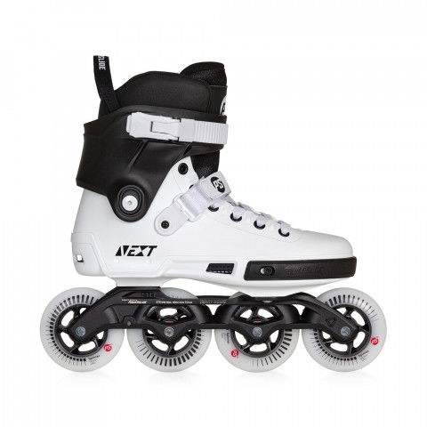 Skates - Powerslide Next 90 Core Black - White/Black Inline Skates - Photo 1