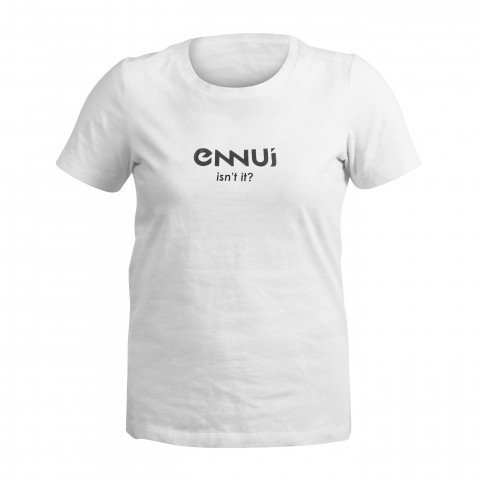 T-shirts - Ennui Isn't it TS - White T-shirt - Photo 1
