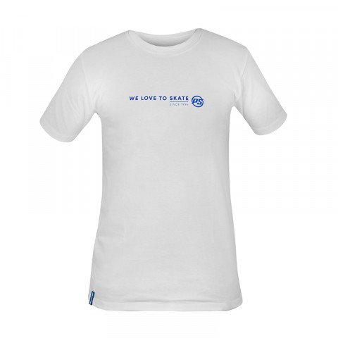 T-shirts - Powerslide - We Love To Skate T-shirt - White/Blue T-shirt - Photo 1