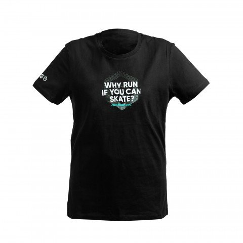 T-shirts - Powerslide Why Run TS - Black T-shirt - Photo 1
