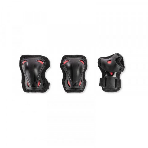 Pads - Rollerblade Skate Gear Junior Tri-Pack - Black/Red Protection Gear - Photo 1