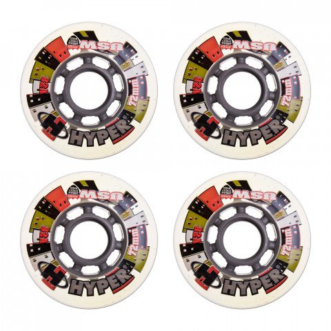 Special Deals - Hyper Hjul USW 72mm/82a (4 pcs.) Inline Skate Wheels - Photo 1