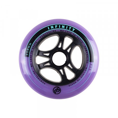 Special Deals - Powerslide - Infinity 110mm/85a - Black/Purple Inline Skate Wheels - Photo 1