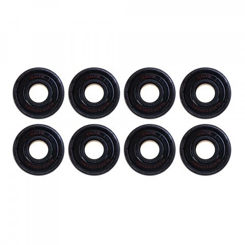 Bearings - Kaltik - Abec 9 Black Ceramic Hybrids Inline Skate Bearing - Photo 1