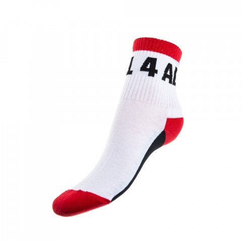 Socks - Roll4all Short Socks - Red/White Socks - Photo 1
