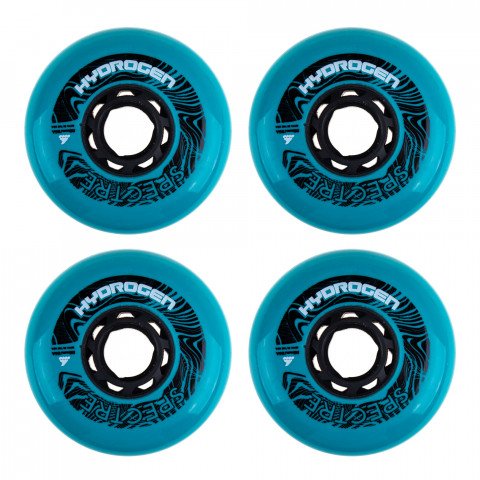 Wheels - Rollerblade Hydrogen Spectre 80mm/85a - Aqua (4 pcs.) Inline Skate Wheels - Photo 1