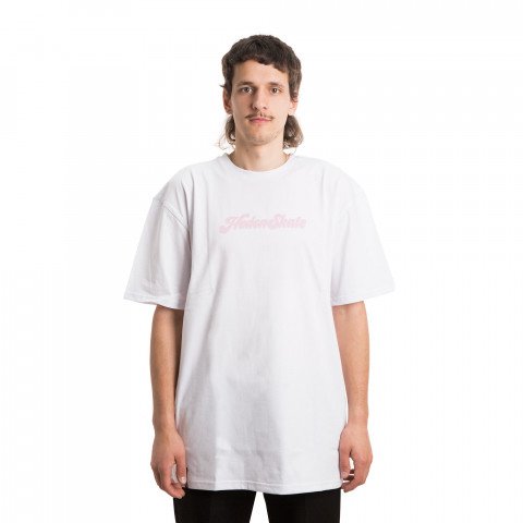 T-shirts - Hedonskate Groovy TS - White/Pink T-shirt - Photo 1