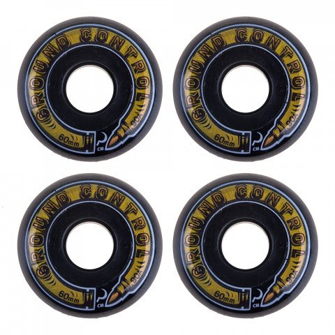 Wheels - Ground Control CM Bullet 60mm/90a - Black (4) Inline Skate Wheels - Photo 1