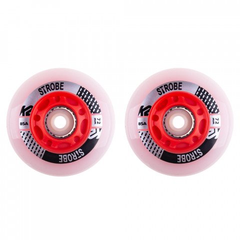 Wheels - K2 Strobe 72mm/85a (2 pcs.) Inline Skate Wheels - Photo 1