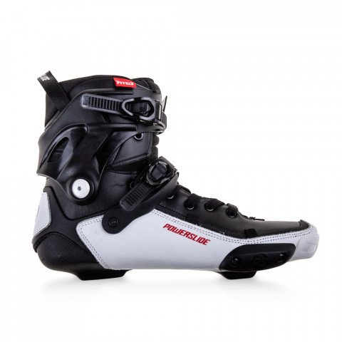 Skates - Powerslide Tau 90 Black/White - Boot Only Inline Skates - Photo 1