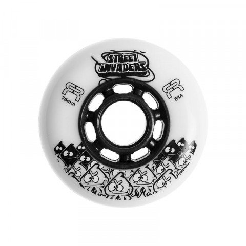 Special Deals - FR - Street Invaders 76mm/84a - White Inline Skate Wheels - Photo 1