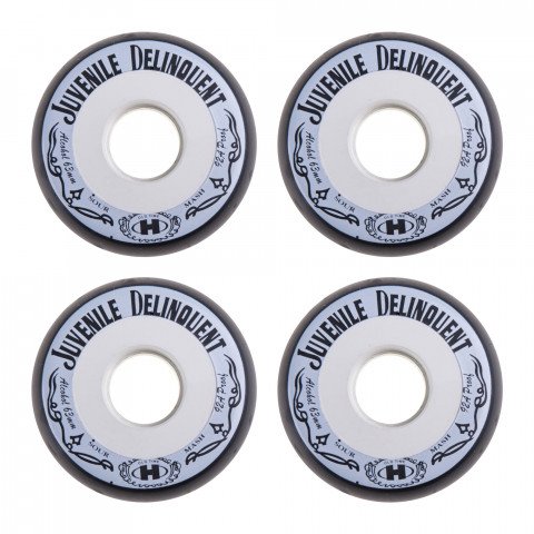 Special Deals - Hyper Juvenile Delinqent 63mm/92a - Black (4 pcs.) Inline Skate Wheels - Photo 1