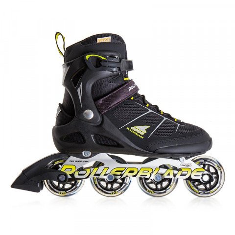 Skates - Rollerblade - Macroblade 80 Alu - Black/Yellow Inline Skates - Photo 1