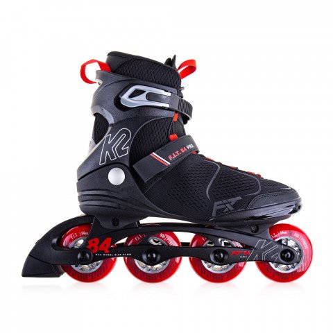 Skates - K2 F.I.T. 84 Pro - Black/Red Inline Skates - Photo 1