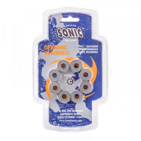 Bearings - Sonic Sports Ceramic (16 pcs.) Inline Skate Bearing - Photo 1