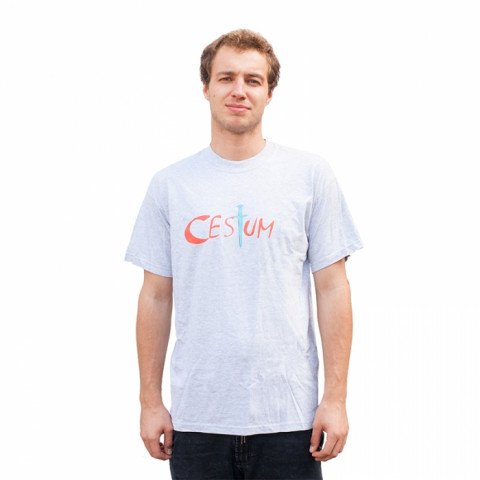 T-shirts - Cesium Red/White Logo - Grey T-shirt - Photo 1