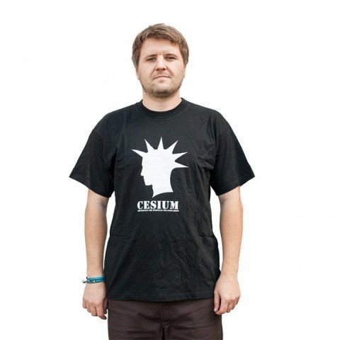 T-shirts - Cesium Support - Black T-shirt - Photo 1