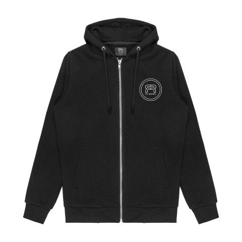 Sweatshirts/Hoodies - FR Circle Logo Zip Hoodie - Black - Photo 1