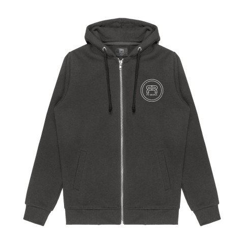 Sweatshirts/Hoodies - FR Circle Logo Zip Hoodie - Dark Grey - Photo 1