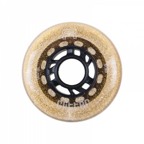 Special Deals - FR - Glitter 76mm/85a - Gold Inline Skate Wheels - Photo 1