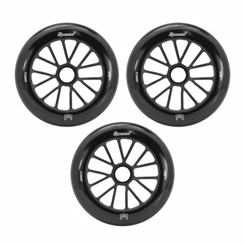 Wheels - FR Speed 125mm/85a - Black (3 pcs.) Inline Skate Wheels - Photo 1