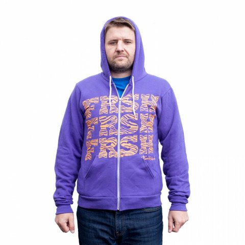 Sweatshirts/Hoodies - Franco Shade Fresh Zip Hoodie - Purple - Photo 1