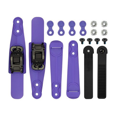 Buckles / Velcros - FR Double Strap Logo - Purple - Photo 1