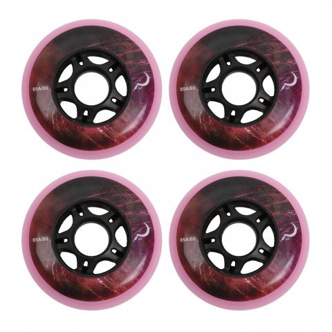 Wheels - Ground Control Nebula 80mm/85a - Pink (4) Inline Skate Wheels - Photo 1