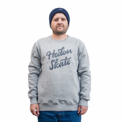 Sweatshirts/Hoodies - Hedonskate Handwritten Sweater 2019 - Grey - Photo 1