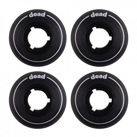 Wheels - Dead Antirocker II 45mm/101a Logo - Black/White Inline Skate Wheels - Photo 1