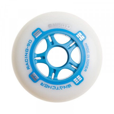 Wheels - Gyro - Snatcher 90mm/87a - Blue/Silver Inline Skate Wheels - Photo 1