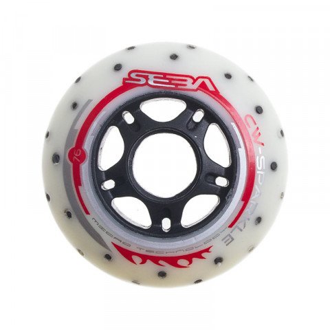 Special Deals - Seba Sparkling 76mm/85a - White (4 pcs.) Inline Skate Wheels - Photo 1